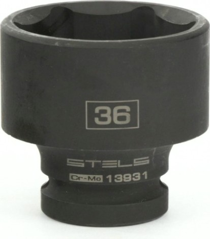 Ударная головка шестигранная с посадкой 1/2" STELS 13931 36 мм Ударная головка шестигранная с посадкой 1/2" STELS 13931 36 мм
