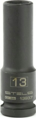 Ударная головка шестигранная с посадкой 1/2" STELS 13937 13 мм глубокая Ударная головка шестигранная с посадкой 1/2" STELS 13937 13 мм глубокая