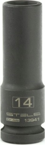 Ударная головка шестигранная с посадкой 1/2" STELS 13941 14 мм глубокая Ударная головка шестигранная с посадкой 1/2" STELS 13941 14 мм глубокая