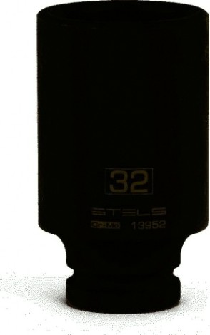 Ударная головка шестигранная с посадкой 1/2" STELS 13952 32 мм глубокая Ударная головка шестигранная с посадкой 1/2" STELS 13952 32 мм глубокая