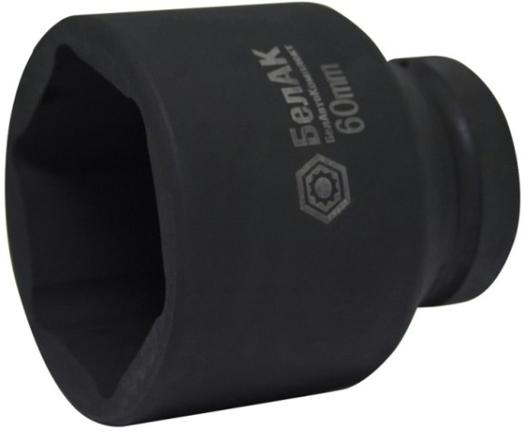 Ударная головка шестигранная с посадкой 1" БелАК 60 мм [БАК.01860]