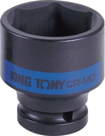 Ударная головка шестигранная с посадкой 1" KING TONY 853527М 27 мм [853527M]