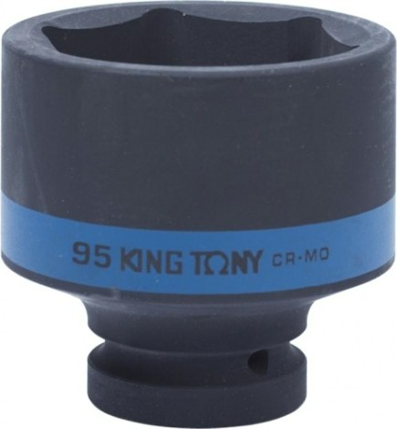 Ударная головка шестигранная с посадкой 1" KING TONY 853595M 95 мм
