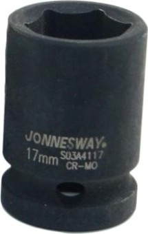 Ударная головка шестигранная с посадкой 3/4" JONNESWAY S03A6117 17 мм [047941]
