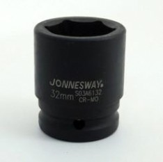 Ударная головка шестигранная с посадкой 3/4" JONNESWAY S03A6132 32 мм [047947]