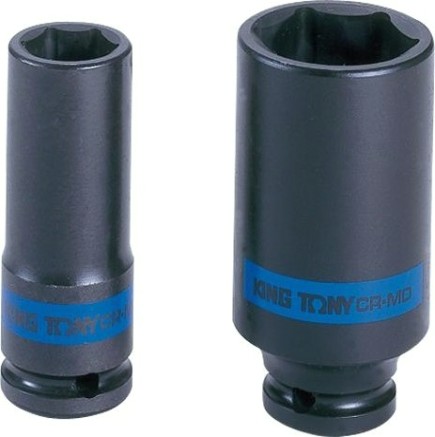 Ударная головка шестигранная с посадкой 3/4" KING TONY 643522М 22 мм глубокая [643522M]
