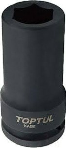 Ударная головка шестигранная с посадкой 3/4" TOPTUL KABE2423 23 мм глубокая