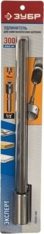 Удлинитель для биметаллических коронок ЗУБР ЭКСПЕРТ 300 мм, [29539-300]