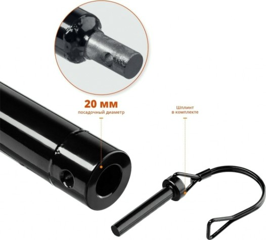 Удлинитель для бура (шнека) ЗУБР 1000мм [7050-100]