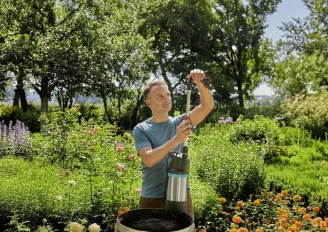 Удлинитель GARDENA телескопической штанги для бочковых насосов 01420-20.000.00 [01420-20.000.00]