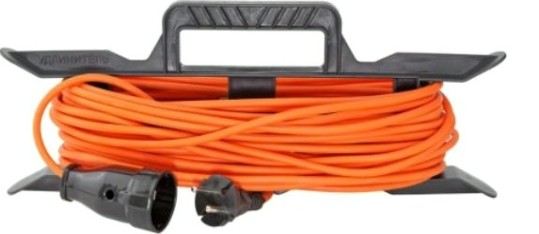 Удлинитель GLANZEN ER-20-002 силовой на рамке штепс. гнездо пвс 3х0,75 20 м