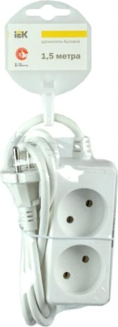 Удлинитель IEK 2х3м без заземл. 2х0.75 [WYP10-06-02-03-N]