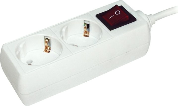 Удлинитель IEK 2х3м с заземл. 3х1 с выкл. [WYP10-16-02-03-ZK-N]