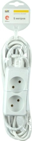 Удлинитель IEK 2х5м без заземл. 2х0.75 [WYP10-06-02-05-N]