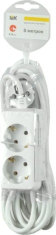 Удлинитель IEK 2х5м с заземл. 3х1 [WYP10-16-02-05-Z-N]