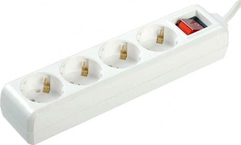 Удлинитель IEK 4х1.5м с заземл. пвс 3х1 с выкл. [WYP10-16-04-01-ZK-17]