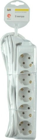 Удлинитель IEK 4х3м с заземл. 3х1 [WYP10-16-04-03-Z-N]