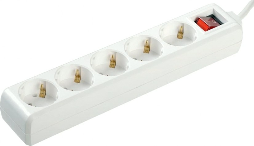 Удлинитель IEK 5х5м с заземл. 3х1 с выкл. [WYP10-16-05-05-ZK-N]