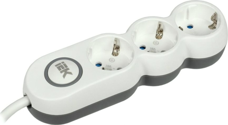 Удлинитель IEK Uno 3х5м с заземл. 3х1.5 [WYP53-16-03-05-ZK]