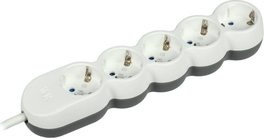 Удлинитель IEK Uno 5х1.5м с заземл. 3х1.5 [WYP53-16-05-D15-Z]