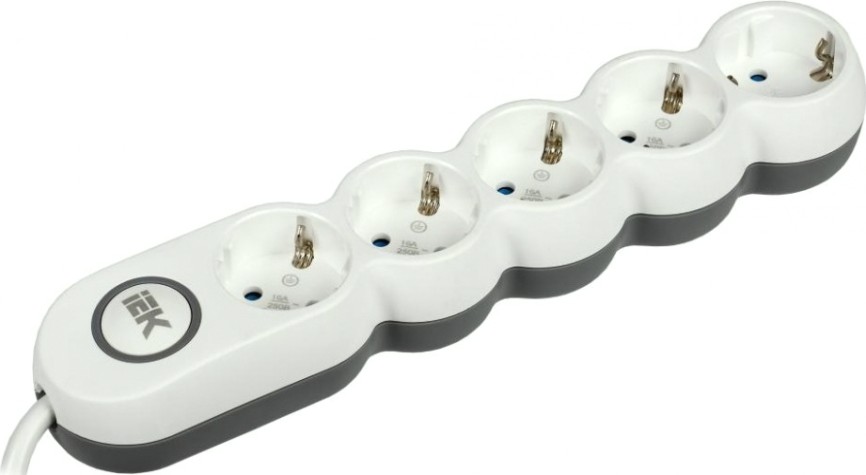 Удлинитель IEK Uno 5х1.5м с заземл. 3х1.5 [WYP53-16-05-D15-ZK]