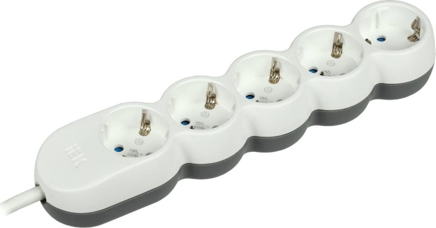 Удлинитель IEK Uno 5х5м с заземл. 3х1.5 [WYP53-16-05-05-Z]