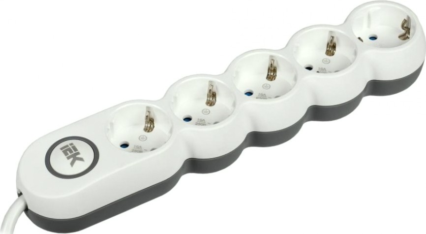 Удлинитель IEK Uno 5х5м с заземл. 3х1.5 [WYP53-16-05-05-ZK]