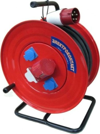 Удлинитель на катушке Электроконтакт УПС-32-380-К2 "ПРОФЕССИОНАЛ" КГ 5х2,5 30 м силовой 380В Удлинитель на катушке Электроконтакт УПС-32-380-К2 "ПРОФЕССИОНАЛ" КГ 5х2,5 30 м силовой 380В