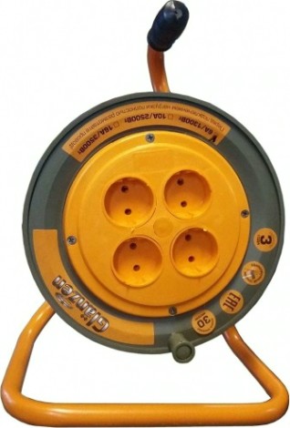 Удлинитель на катушке GLANZEN EB-20-002 ПВС 2х0,75 20м Удлинитель на катушке GLANZEN EB-20-002 ПВС 2х0,75 20м