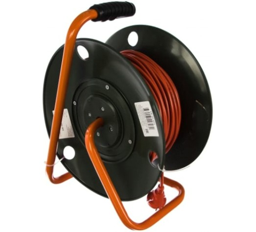 Удлинитель на катушке GLANZEN EB-50-001 силовой 4 гнезда, ПВС 2х0,75 Удлинитель на катушке GLANZEN EB-50-001 силовой 4 гнезда, ПВС 2х0,75