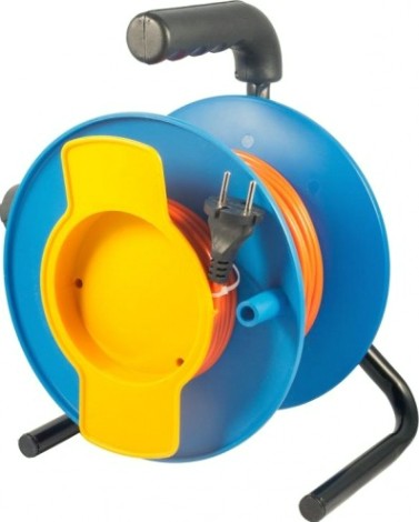 Удлинитель на катушке GLANZEN EC-25-001 ПВС 2х0,75 25м