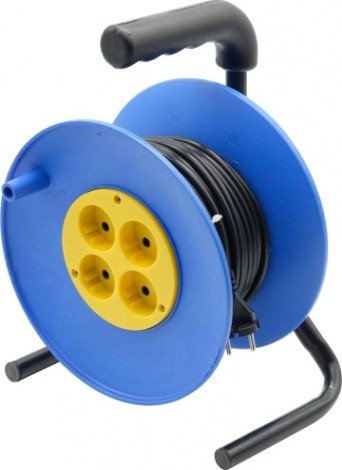 Удлинитель на катушке GLANZEN EC-30-005 ПВС 2х1.0 30м