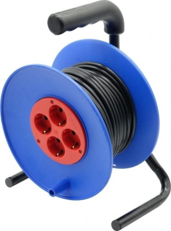 Удлинитель на катушке GLANZEN EC-50-008 ПВС 3х1.0 50м