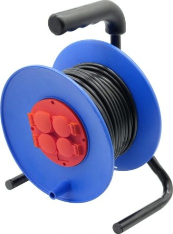 Удлинитель на катушке GLANZEN EC-50-011 ПВС 3х2.5 50м