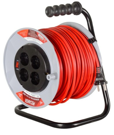 Удлинитель на катушке Ресанта СУ-2х1-50/2 силовой (с выкл., 4 розетки) [61/118/5]