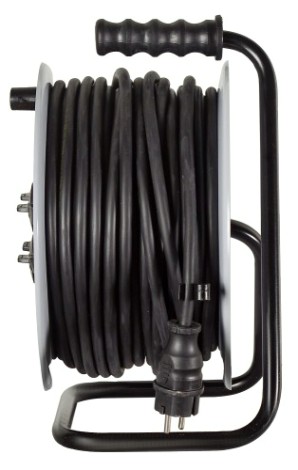 Удлинитель на катушке Ресанта СУ-3х2,5КГ-30/3 силовой, металлич. катушка (с выкл., 4 розетки, ip [61/118/9]