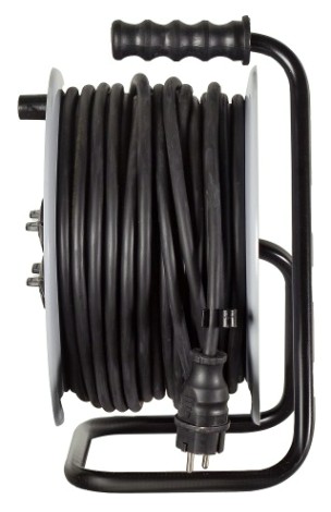 Удлинитель на катушке Ресанта СУ-3х2,5КГ-50/3 силовой, металлич. катушка (с выкл., 4 розетки, ip [61/118/10]