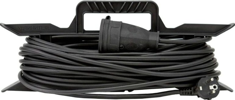 Удлинитель на рамке GLANZEN ER-10-005 силовой штепс. гнездо КГ 2х0,75 10 м.