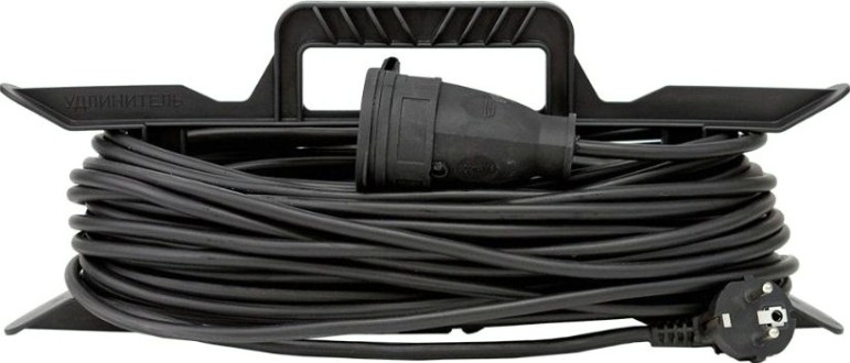 Удлинитель на рамке GLANZEN ER-20-005 силовой штепс. гнездо КГ 2х0,75 20 м.