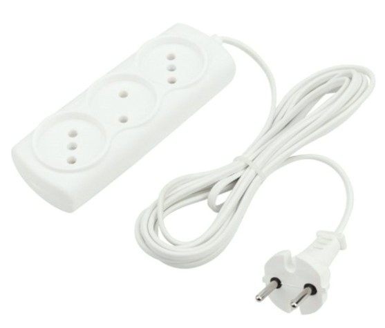 Удлинитель Proconnect 11-7211 STANDARD 3 гнезда, 3 м, 2х0.75 мм², б/з, белый Удлинитель Proconnect 11-7211 STANDARD 3 гнезда, 3 м, 2х0.75 мм², б/з, белый