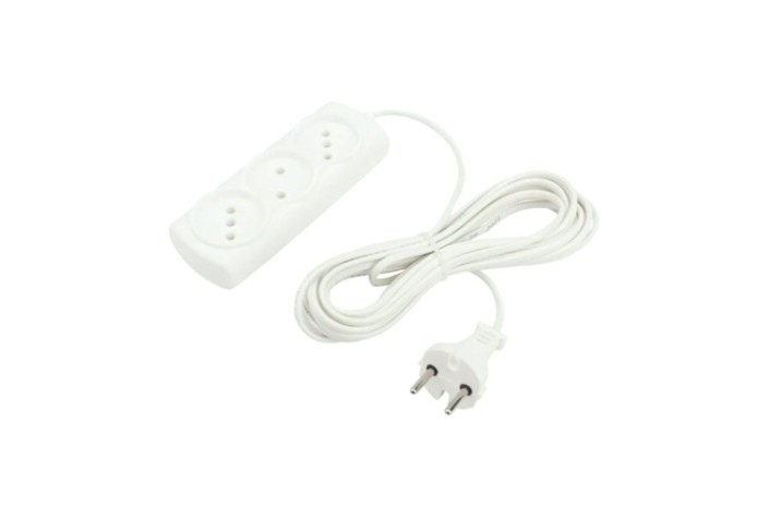 Удлинитель Proconnect 11-7214 STANDARD 3 гнезда, 5 м, 2х0.75 мм², б/з, белый Удлинитель Proconnect 11-7214 STANDARD 3 гнезда, 5 м, 2х0.75 мм², б/з, белый