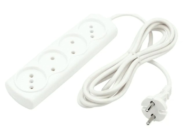 Удлинитель Proconnect 11-7220 OPTIMA 4 гнезда, 3 м, 2х0.75 мм², б/з, белый Удлинитель Proconnect 11-7220 OPTIMA 4 гнезда, 3 м, 2х0.75 мм², б/з, белый
