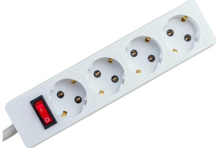 Удлинитель Proconnect 11-7229 STANDARD 4 гнезда, 3 м, 3х0.75 мм², с/з, белый