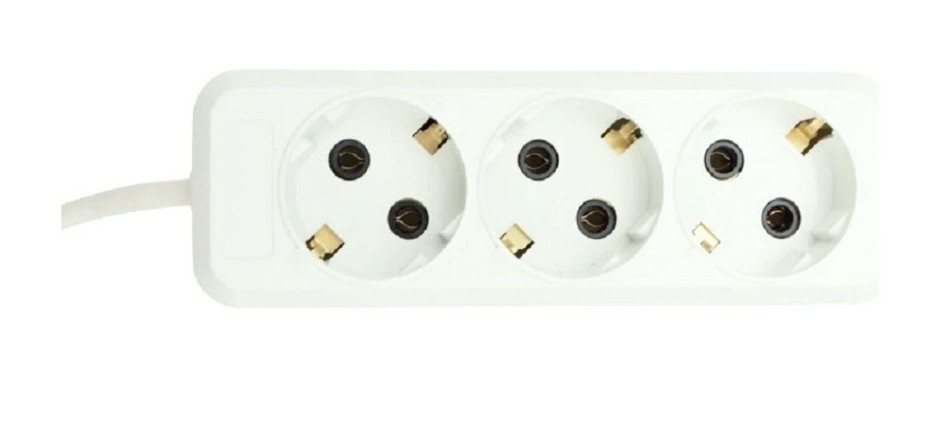 Удлинитель REXANT 11-8734 3 гнезда, 3 м, 3х1.0 мм², с/з, белый Удлинитель REXANT 11-8734 3 гнезда, 3 м, 3х1.0 мм², с/з, белый