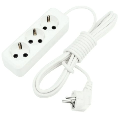 Удлинитель REXANT 11-8735 3 гнезда, 5 м, 3х1.0 мм², с/з, белый Удлинитель REXANT 11-8735 3 гнезда, 5 м, 3х1.0 мм², с/з, белый