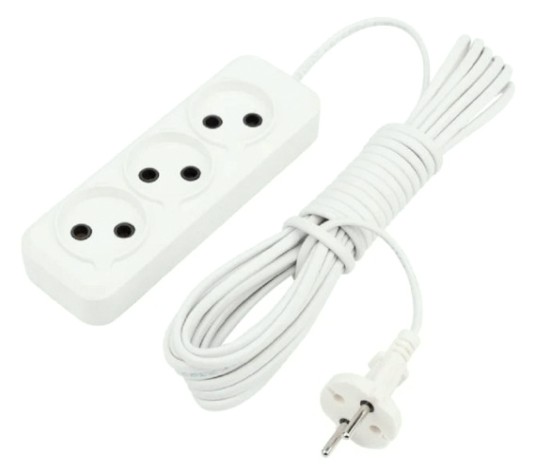 Удлинитель REXANT 11-8737 3 гнезда, 5 м, 2х0.75 мм², б/з, белый Удлинитель REXANT 11-8737 3 гнезда, 5 м, 2х0.75 мм², б/з, белый