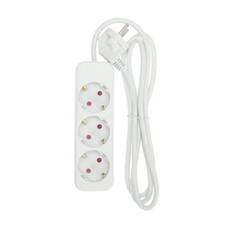 Удлинитель REXANT 13-4009 STANDARD 3 гнезда, 1,5м, 3х1,0мм², с/з, белый Удлинитель REXANT 13-4009 STANDARD 3 гнезда, 1,5м, 3х1,0мм², с/з, белый
