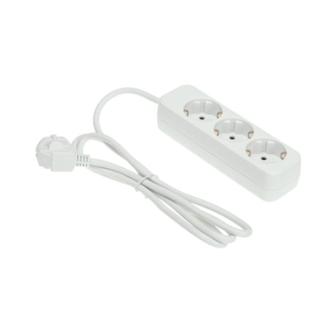 Удлинитель REXANT 13-4009 STANDARD 3 гнезда, 1,5м, 3х1,0мм², с/з, белый Удлинитель REXANT 13-4009 STANDARD 3 гнезда, 1,5м, 3х1,0мм², с/з, белый