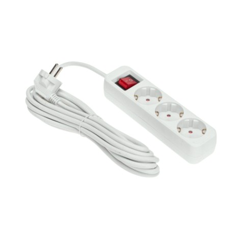 Удлинитель REXANT 13-4014 STANDARD 3 гнезда, 5м, 3х1,0мм², с/з, с выкл