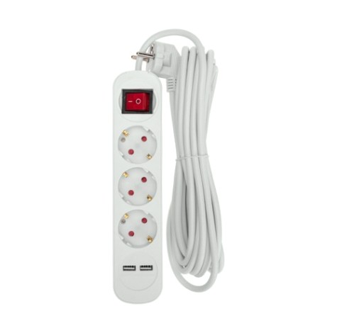 Удлинитель REXANT 13-4017 STANDARD 3 гнезда, 5м, 3х1,0мм², с/з, с выкл Удлинитель REXANT 13-4017 STANDARD 3 гнезда, 5м, 3х1,0мм², с/з, с выкл